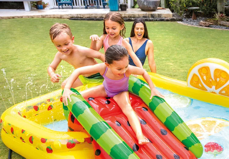 

Fruit Paradise Square Park Pool Slide Swimming Pool Paddling Pool Children Ocean Ball Pool Fun Inflatable Castle