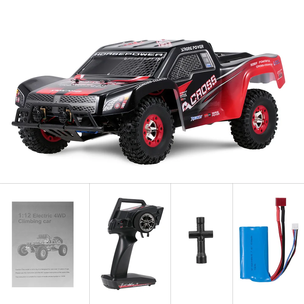 Wltoys 12423 RC автомобиль 1/12 4WD электрической щеткой Краткий курс машина RTR внедорожник