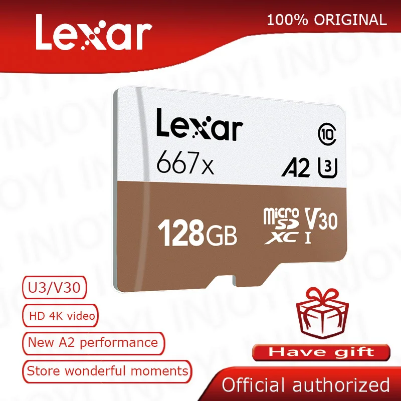 Карта памяти Lexar Professional 667x A2 высокоскоростная 100 128 ГБ V30 класс 10 | Компьютеры и офис