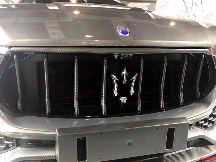 Z-ART углеродное волокно Передняя решетка для Maserati Levante углерода отделочные детали