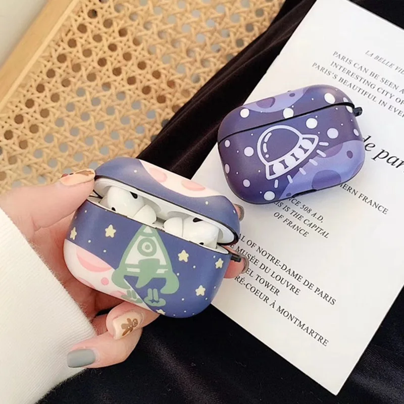 Для Airpods Pro чехол Модный космический летающая тарелка с рисунком планеты для Apple