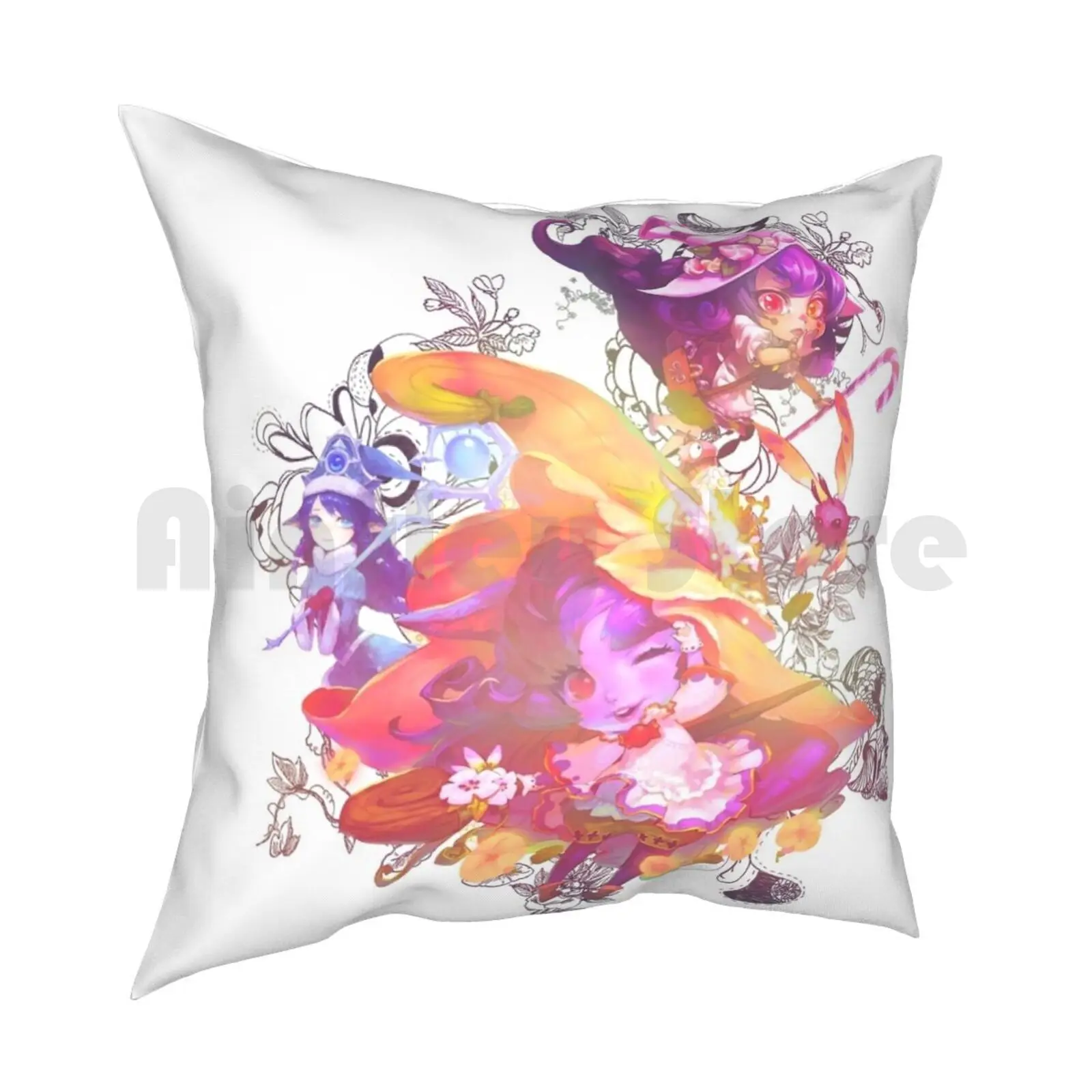 Kawaii Lulu Подушка Чехол с принтом домашняя мягкая подушка поддержка средней высоты