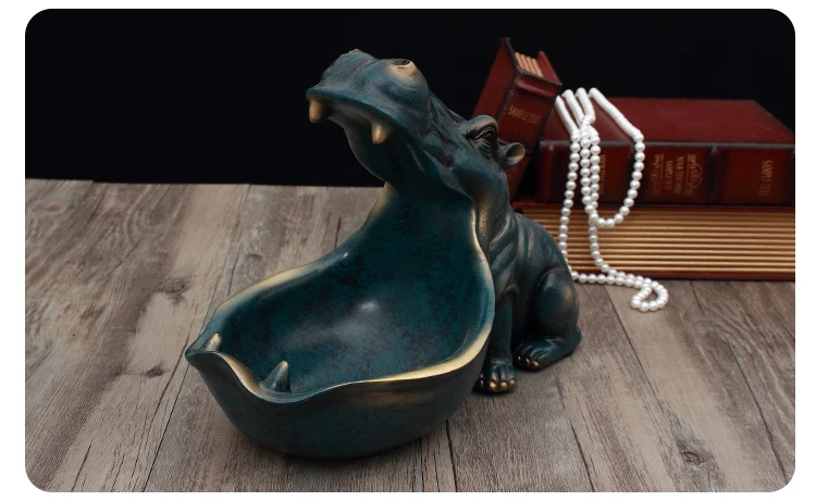 Смола Бегемот декоративная статуэтка образования ремесла Скульптура аксессуары