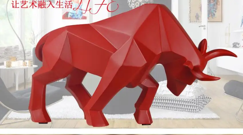 

Manufacturers direct European decorative gladiator home creative office ox furnishing resin crafts animal Sculpture statue
