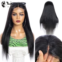T-Lace Wigs Synthetic Hair 4*4 Lace Wigs Straight Lace Front Wig 24 Inch Ombre Blonde Lace Front Wig XISHIXIU