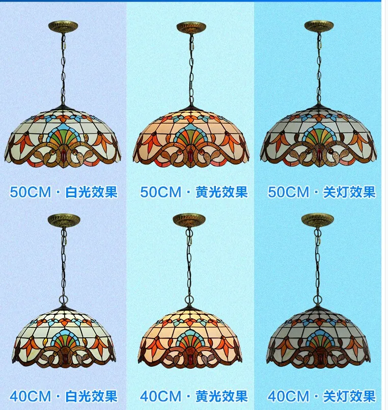 

Free Shipping European Style Tiffany Bohemia Pendant Lights Pendant Lamps Dining Room for Home Decora Indoor Lighting Fixture