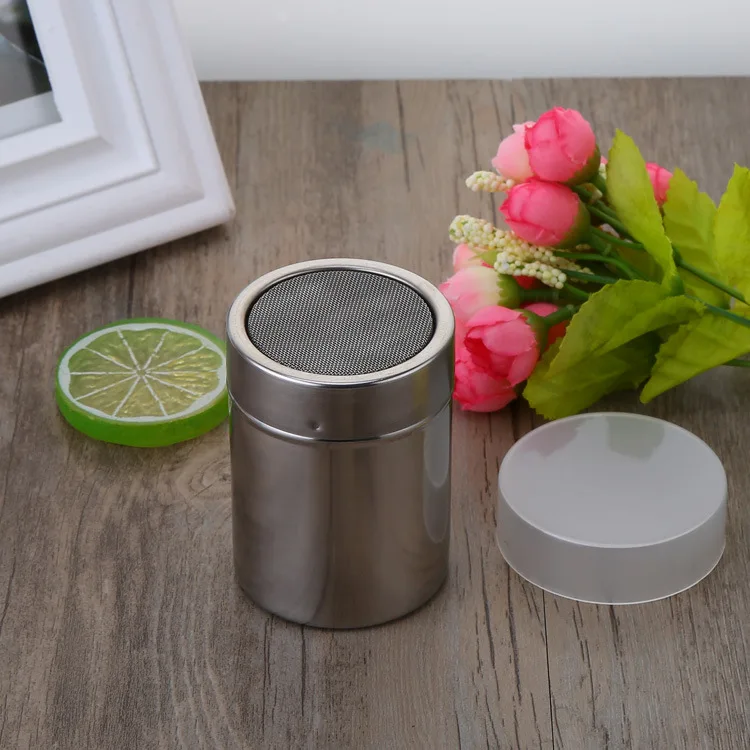 Нержавеющая Сталь Приправы Бутылка с порошковой канистра закрыть сетку приправы