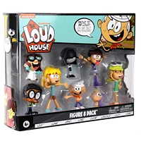 8pcs set the loud house action figure toys lincoln clyde lori lily leni lucy lisa luna for children christmas gift