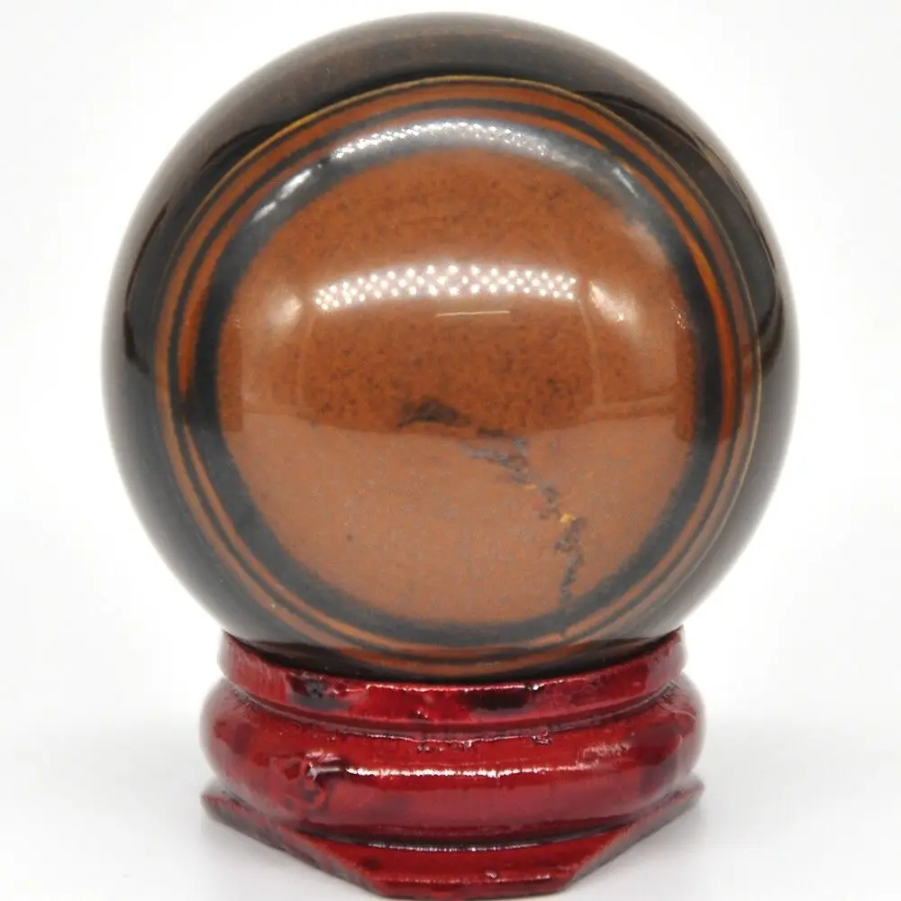 40 мм тигровый глаз кварцевый кристалл лечебный камень рейки массажный шар