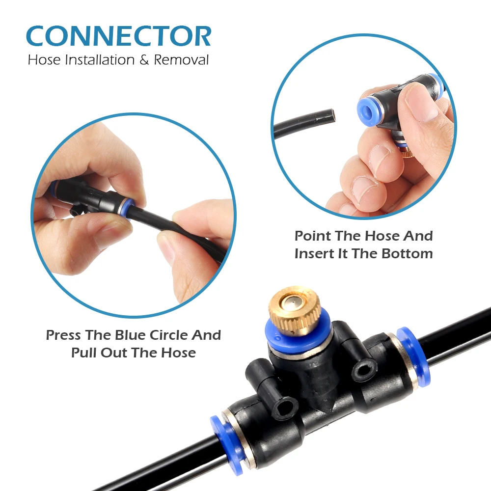 Система водяного охлаждения 8 м опрыскиватель для сада распылитель сопло на