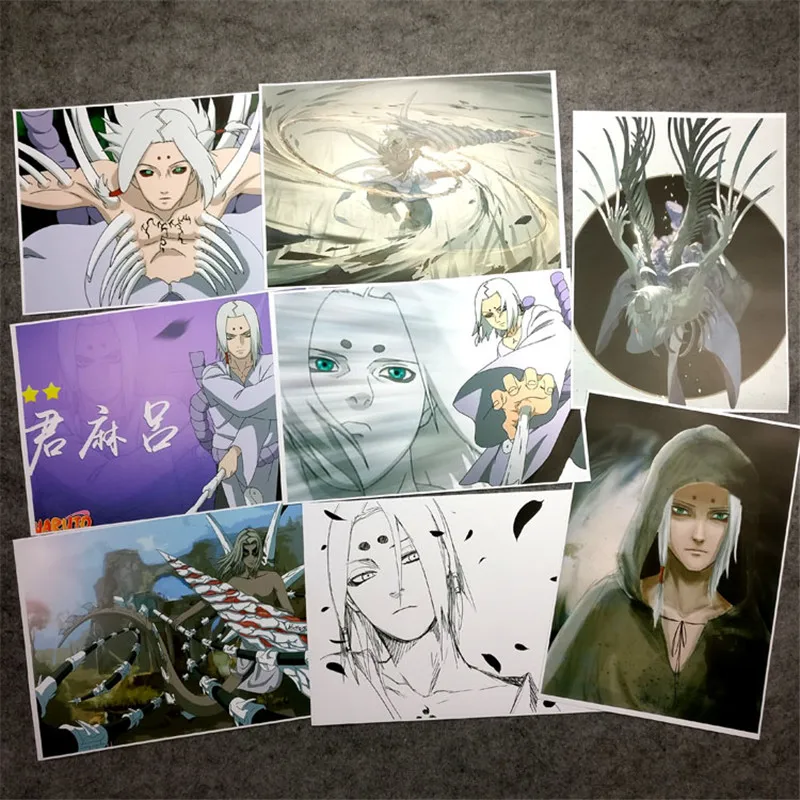 

8 pcs/set Anime Night glow Kimimaro poster figure wall pictures for living room A3 Film posters for gifts