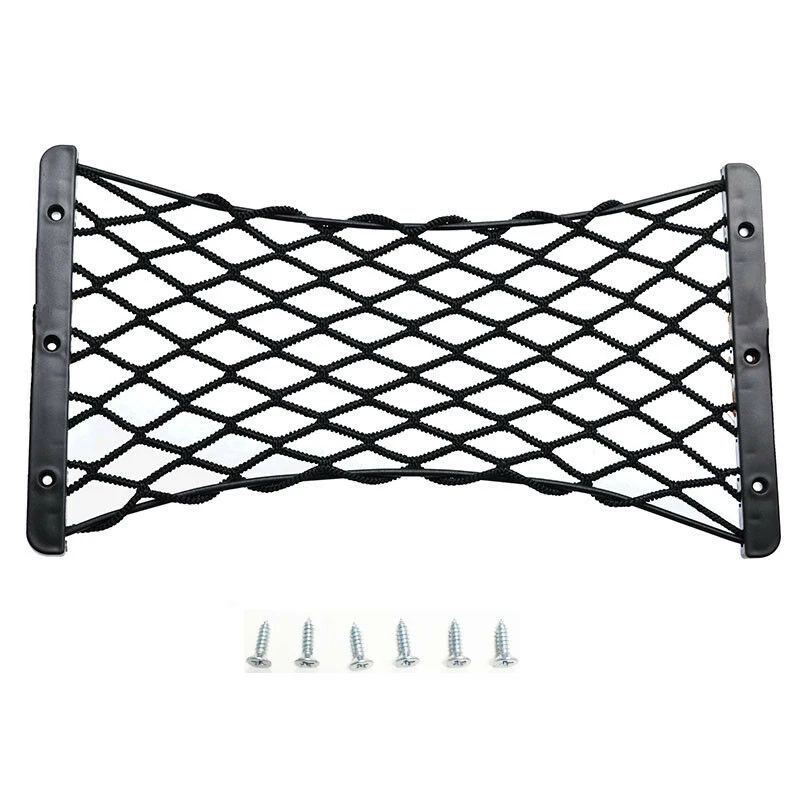 

Universal Rear Trunk Side Cargo Net Elastic Storage Nylon Mesh For Fire Extinguisher Luggagestorage