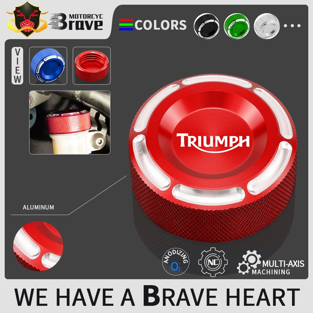 Алюминиевая крышка для резервуара тормозной жидкости TRIUMPH DAYTONA 675/675 SPEED TRIPLE 1050/1050