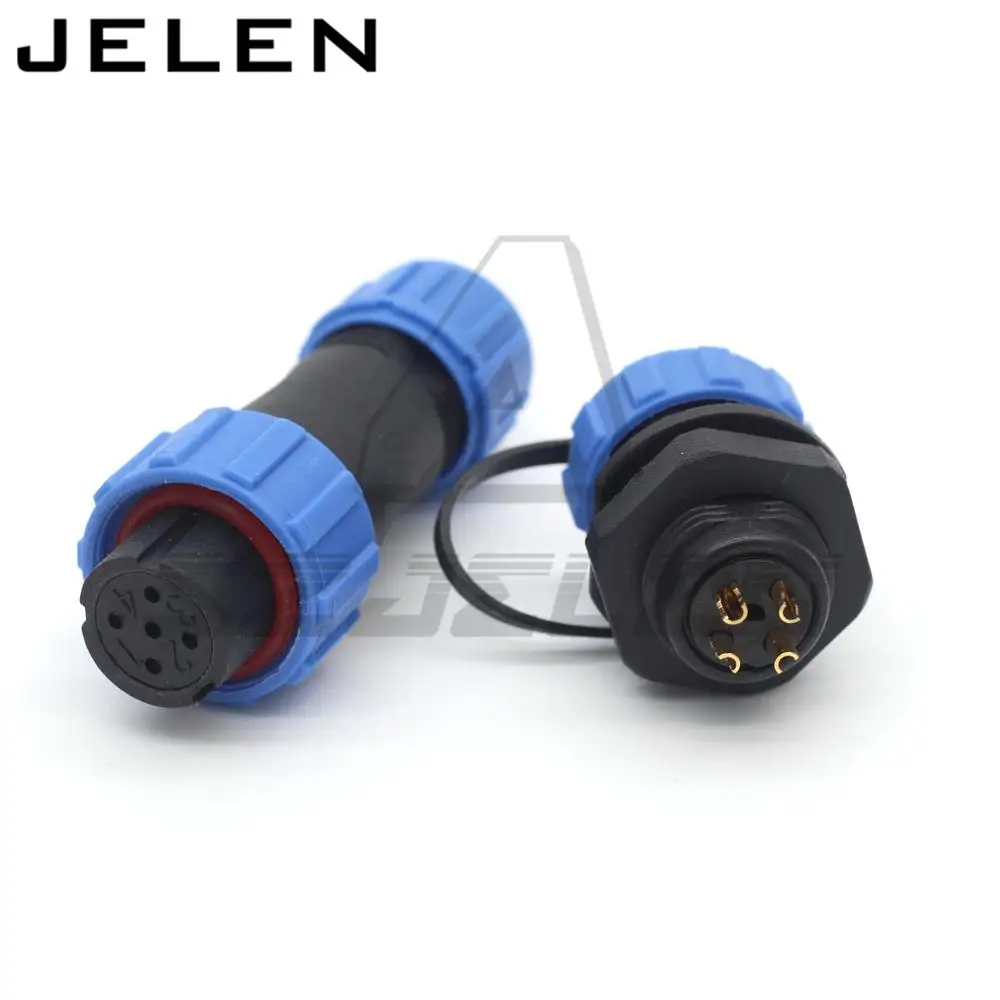 SP13 водонепроницаемый авиационный разъем 4 контактный панель питания устройства