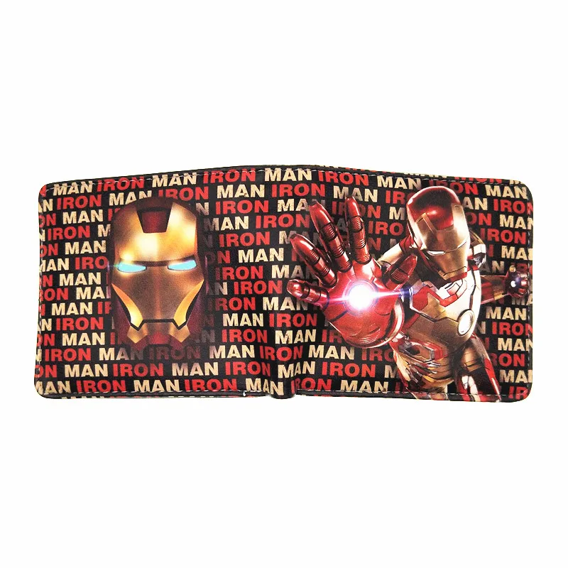 Рождественские подарки кошелек ironman американский капитан Супермен Цион на
