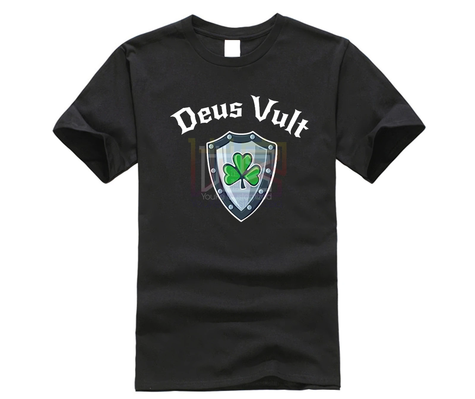 Deus Vult Shamrock Shield Мужская футболка s Топы футболки брендовая одежда фитнес уличная