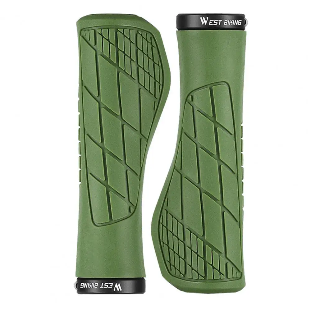 

Wear-Resistant Bike Grip Cover Rubber Bike Grip Dust-Proof Sweat Absorb Mountain Bike Outdoor Shock Proof Rubber Handlebar
