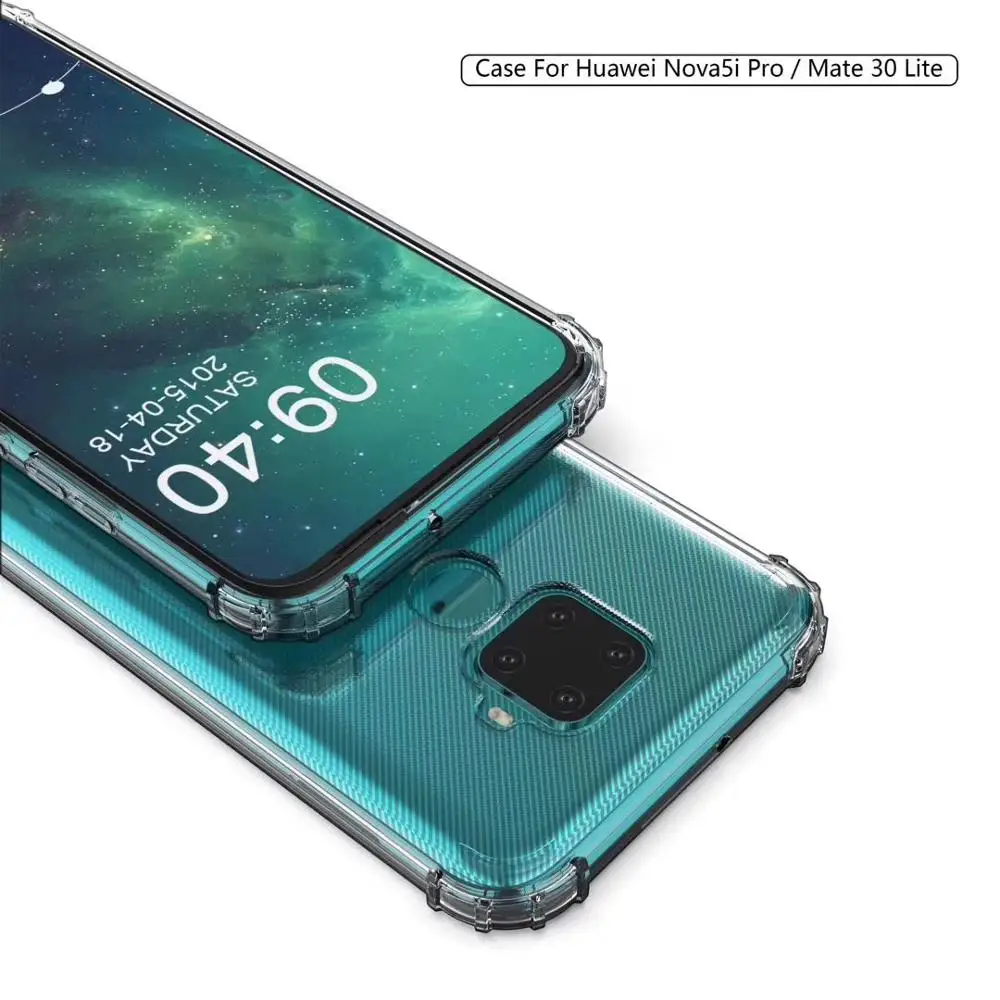 Чехол для HUAWEI mate 30 Lite Nova 5i Pro мягкий чехол из ТПУ с защитой от падения воздуха