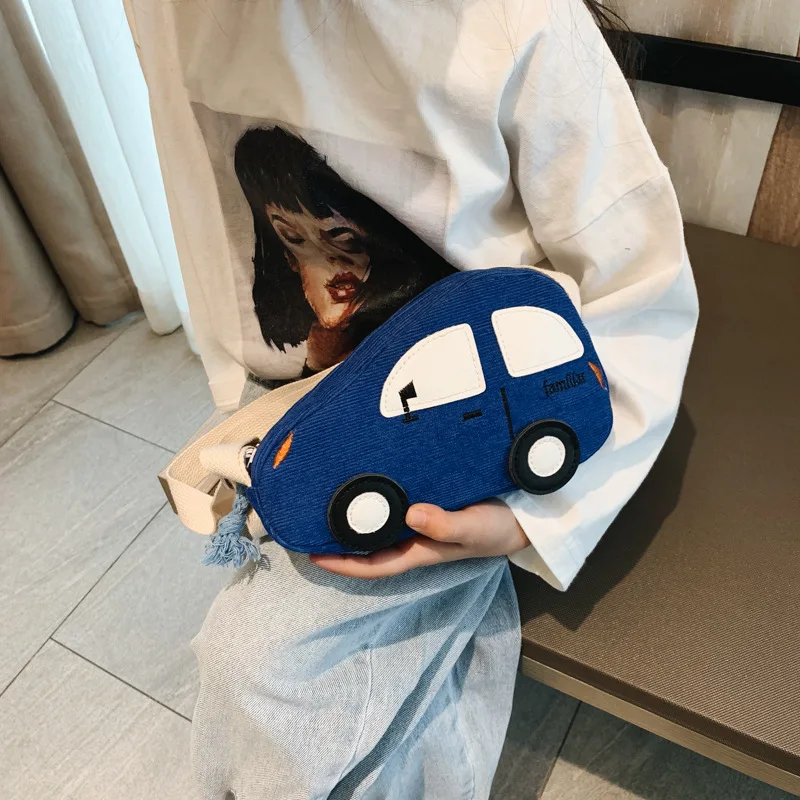 Fashion Children's Crossbody Bag Cartoon Car Lovely Body Girls Coin Purse Handbags Cute Boys Kids Mini Shoulder Bags for Girls