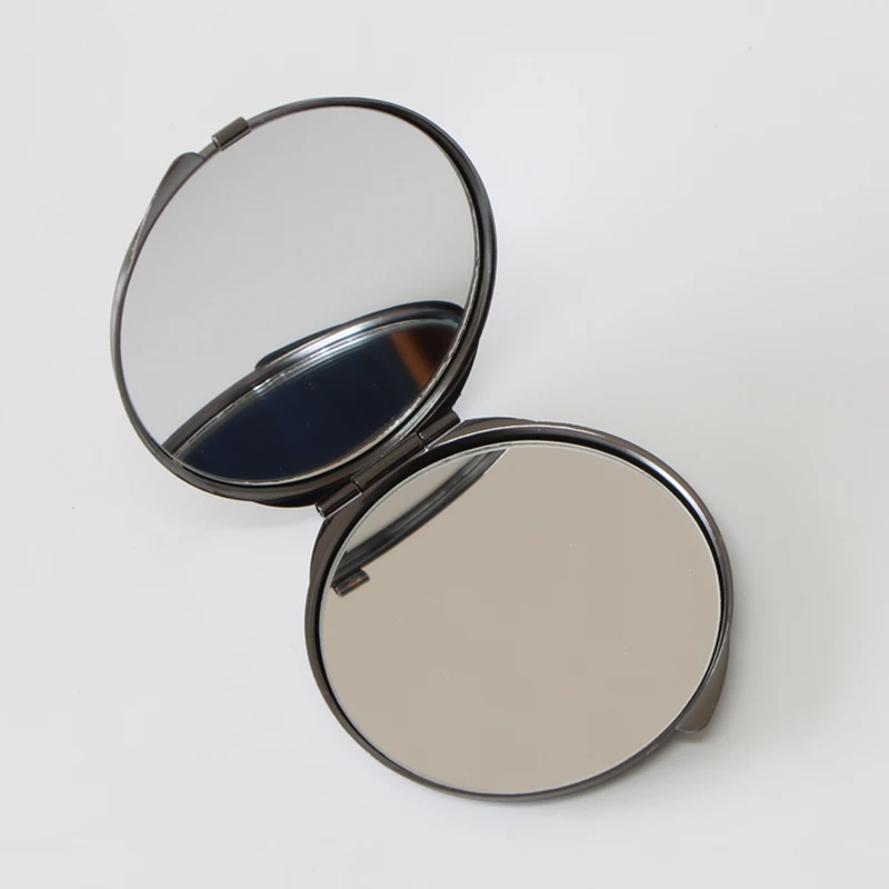 Новейший Логотип черного золота компактное зеркало для дам 10/лот #18032-5 | Красота и