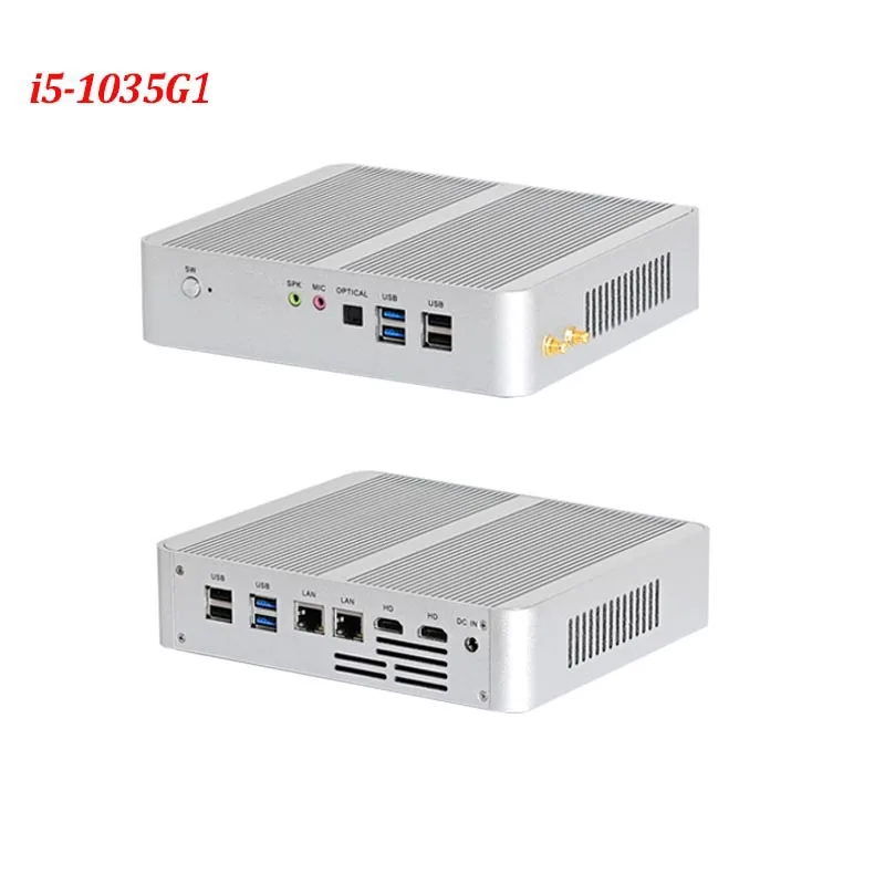 Новейший 10 го поколения 10nm мини вентилятор для ПК Core i5 1035G1 i7 1065G7 Windows компьютер