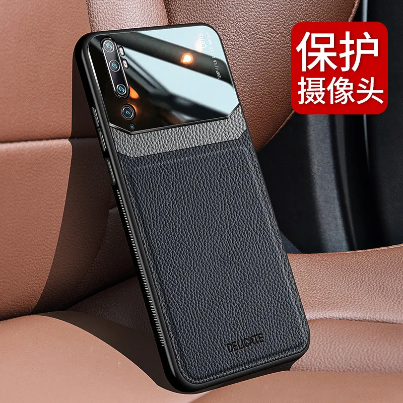 Чехол для Xiaomi Mi CC9 Pro мягкий бампер из ТПУ зернистая кожа задняя крышка с узором