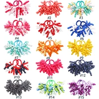 30 pieces curly koker bows fully lined hair clips for baby girls toddlers festival gifts hair accessories