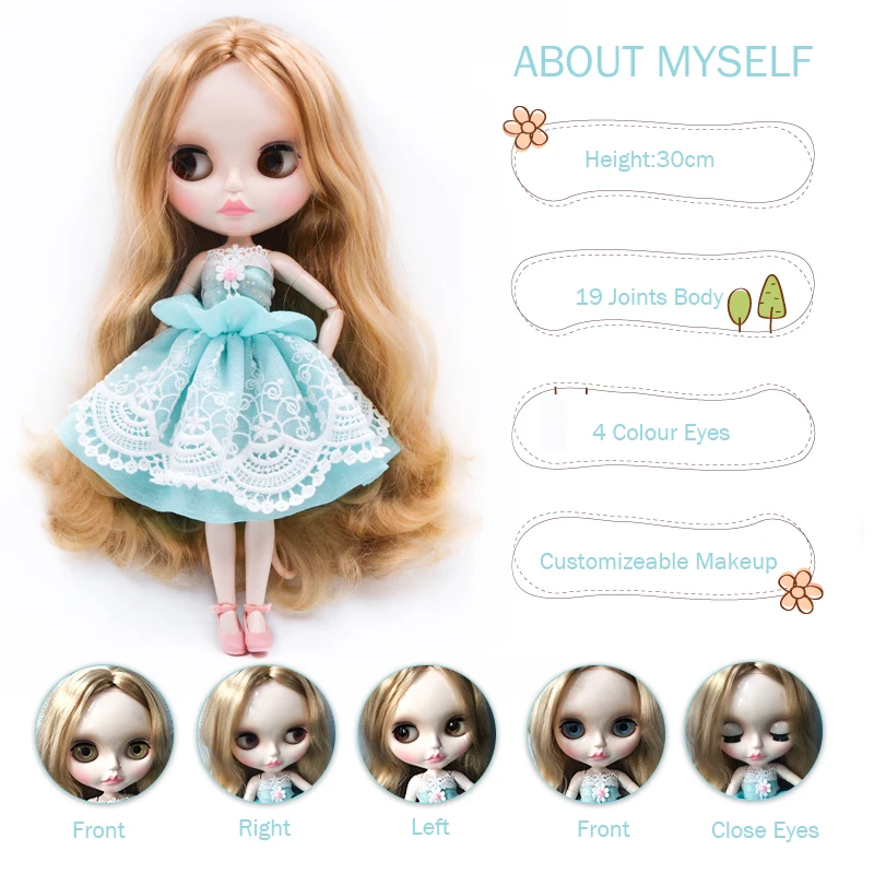 Neo Blyth кукла NBL Заказная блестящее лицо, 1/6 BJD шарнирная кукла Ob24 кукла Blyth для девочки, игрушки для детей YM01