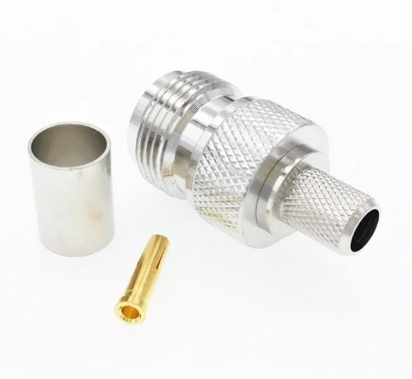 2pcs New N Female Jack Crimp RG5 RG6 LMR300 5D-FB Cable RF Connector Wholesale