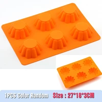 silicone cake mold cupcake mould 6 cells lace non stick and food grade silicone mold for egg tart pudding jelly little cake