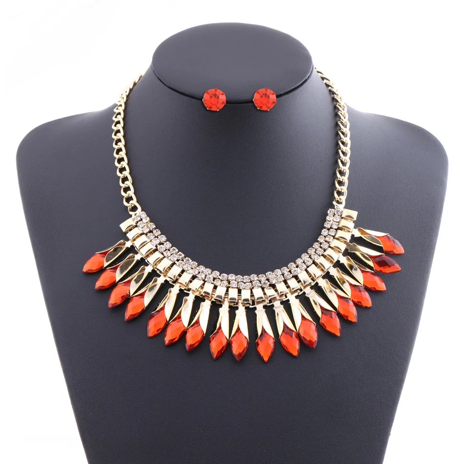 Женские Ювелирные наборы со стразами для невесты серьги-гвоздики женские