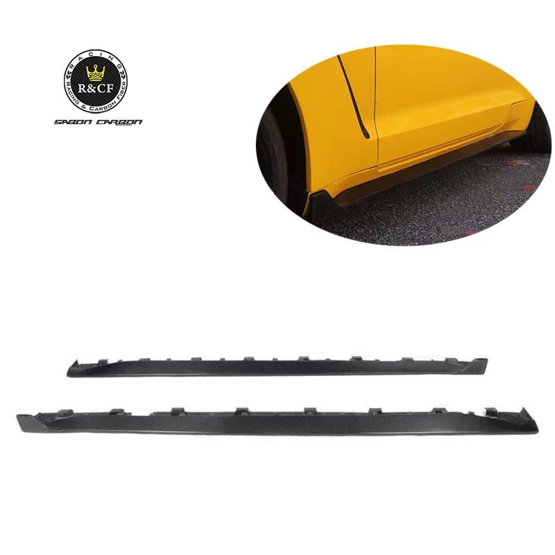 

2015-17 GT350 style carbon fiber side skirts for FORD Mustang