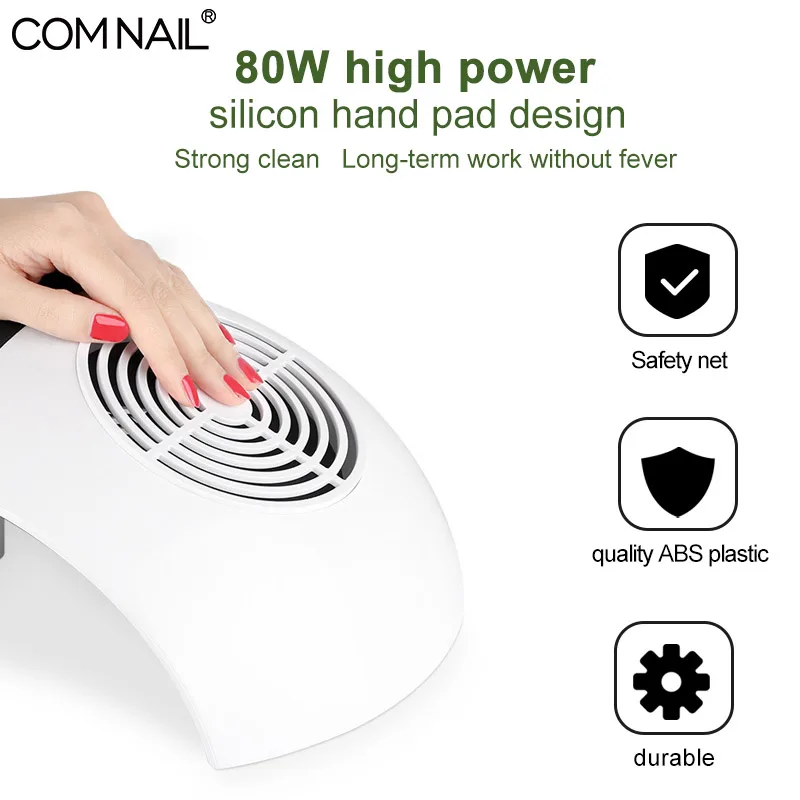 80 Вт для сора от Collevtor ногтей вакуума коллектора очиститель маникюр машинка