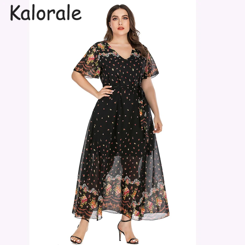 Платья размера плюс лето 2020 женское Элегантное Длинное богемное платье с