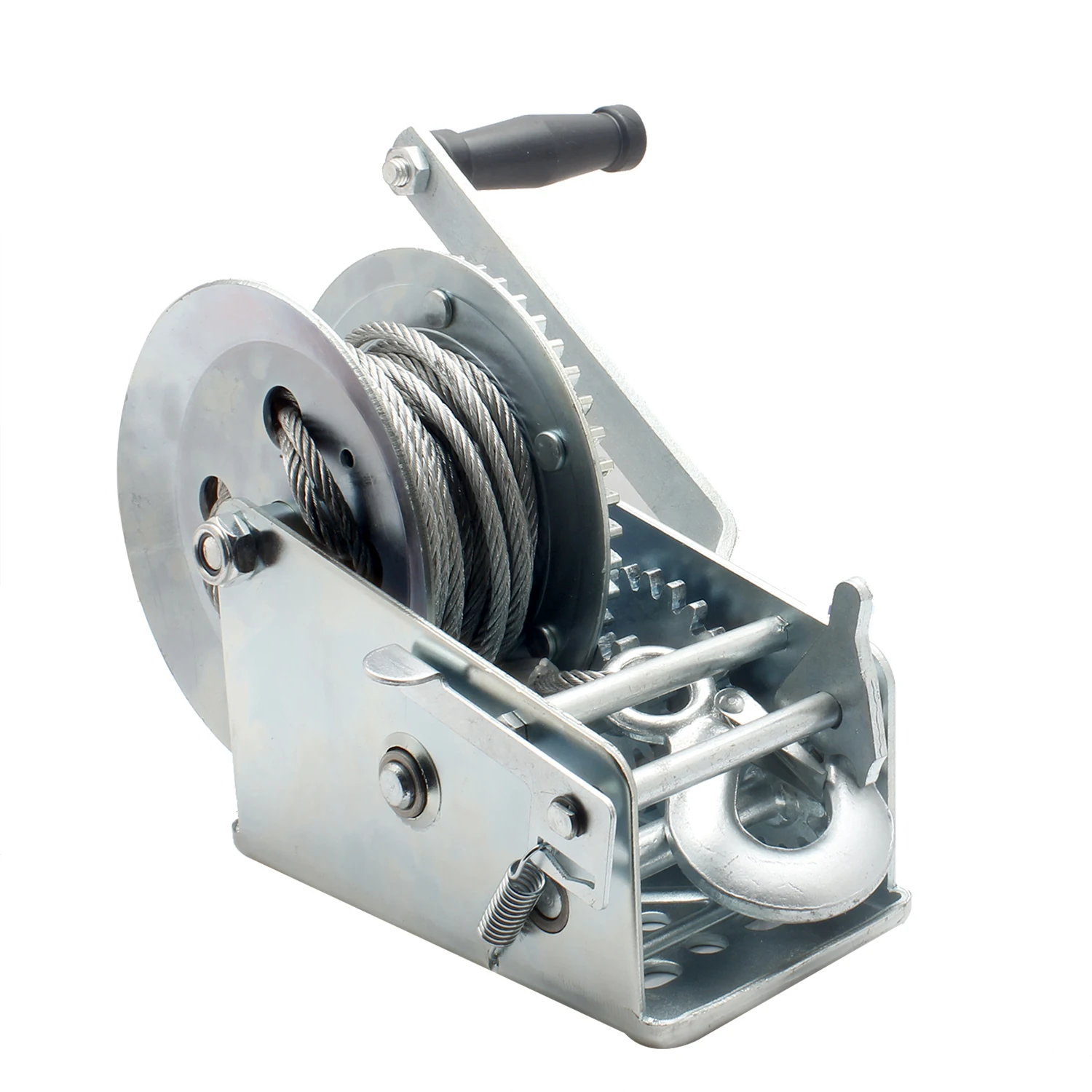 Ручная лебедка с двойной передачей 3500lbs ручная лодка трейлер для мотовездехода 33