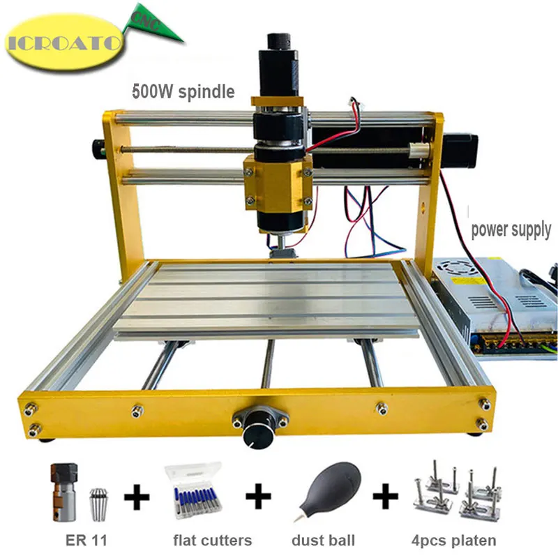 Гравировальный фрезерный станок XYZ гравировальный для самостоятельной сборки с