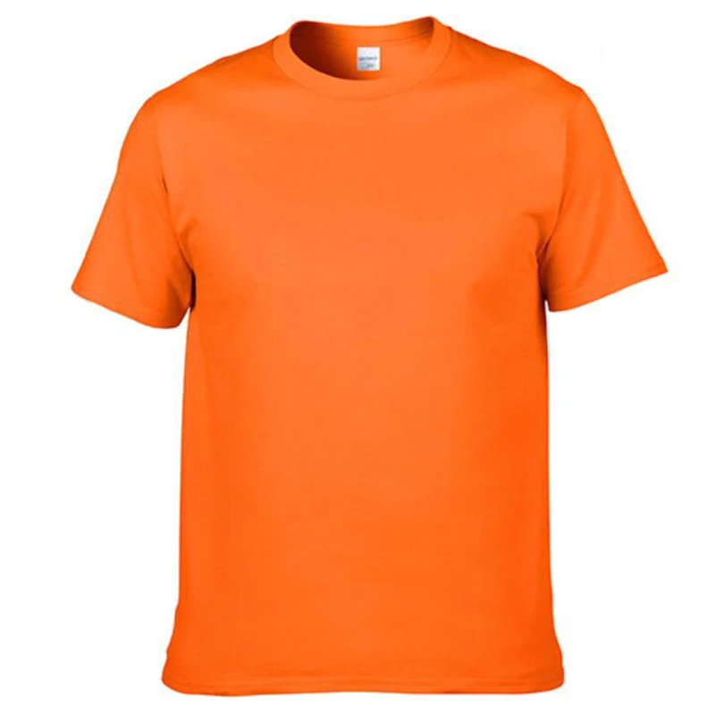 Новая летняя Однотонная футболка с короткими рукавами О образным вырезом ярко