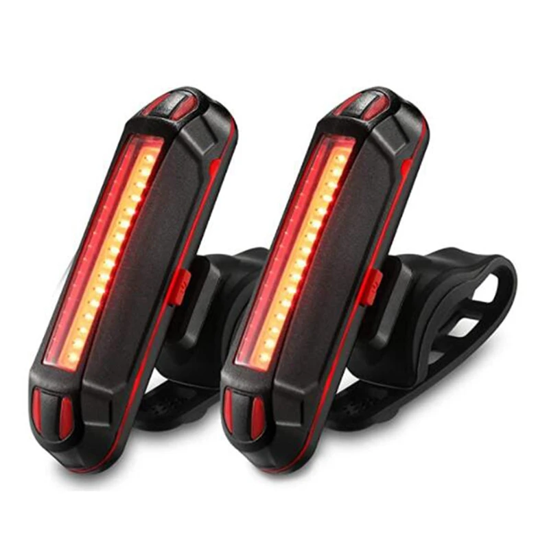 Bike Tail Light 2 Pack USB Rechargeable 500Mah Lithium Battery 5 Mode Options | Спорт и развлечения
