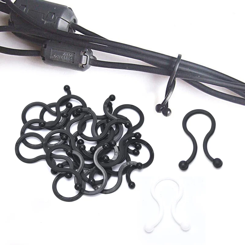 20 Вт 30 шт. кабель провод организатор провода зажимы держатель с креплением линия