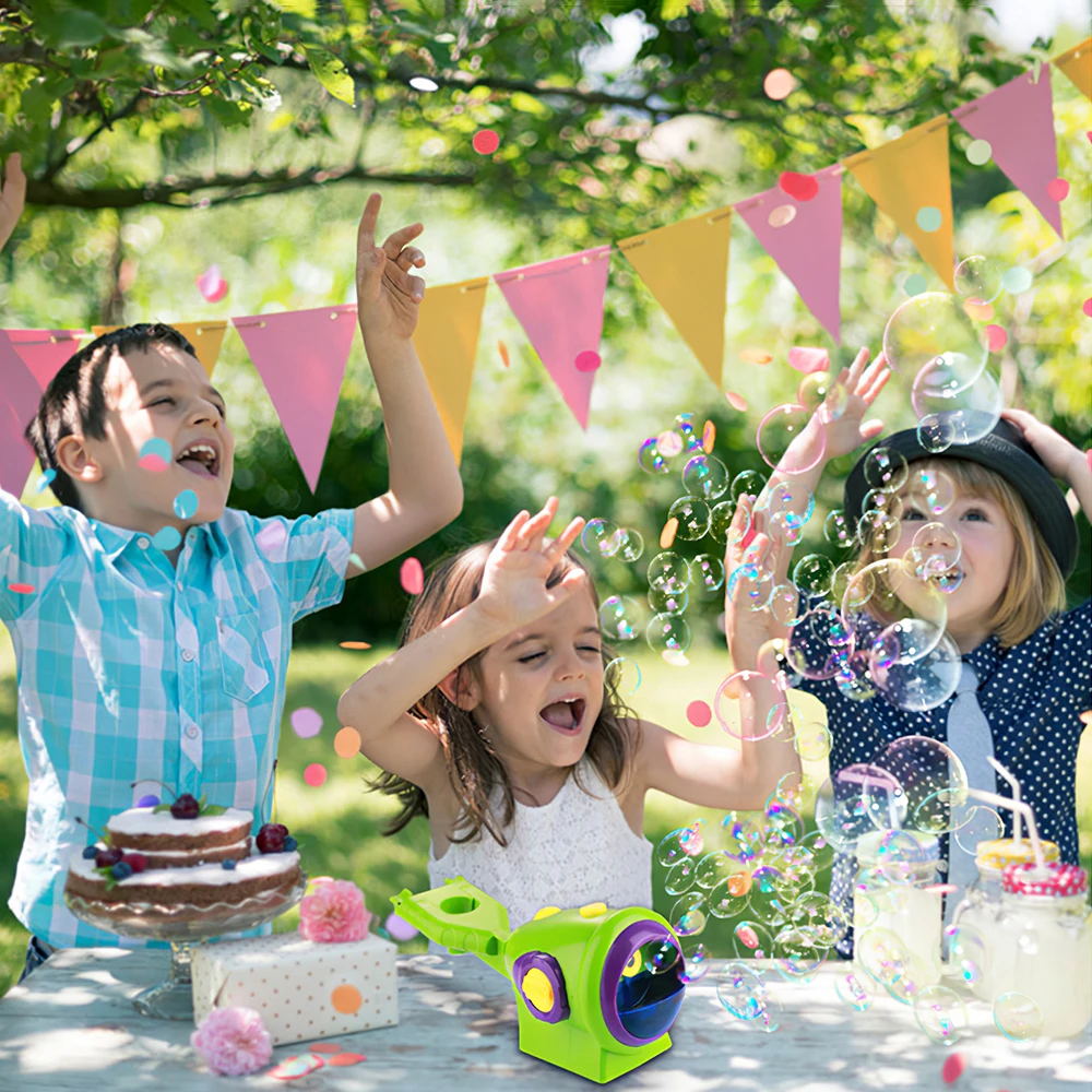 

Electric Bubble Blower Machine Toys Funny Children Mini Kids Soap Water Automatic Bubble Machine Toy Outdoor Toys Kids Gift