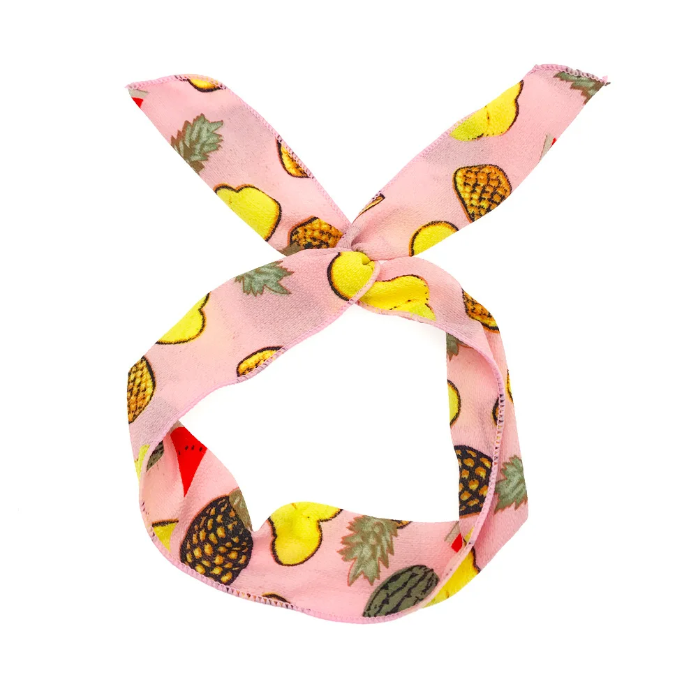 Женская повязка на голову с принтом фламинго из металлической проволоки