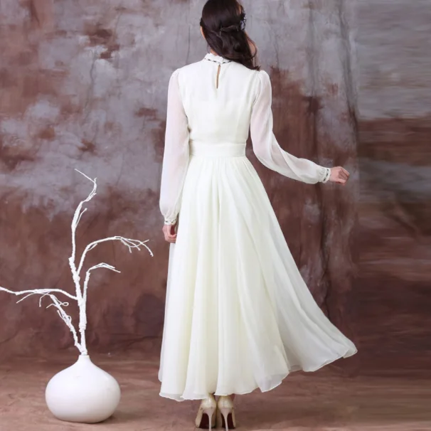 Бесплатная доставка Элегантный богемный стиль Цветочный Вышивка с длинным