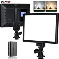 viltrox l116t camera led video light portable %e2%80%8blight bi color dimmable slim with battery charger for canon sony nikon show live