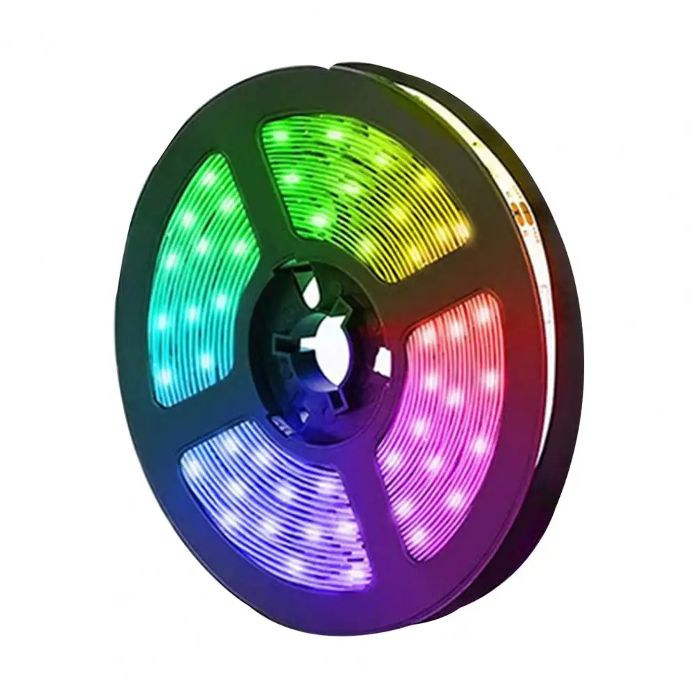 

12V 2A Waterproof Silicone 5050 RGB Colored Remote Control LED Car Light Strip