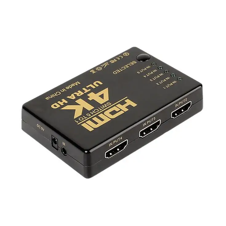 1 4 V мини Коммутатор HDMI 3D 1080p 5x1 5 портовый 4K переключатель сплиттер с
