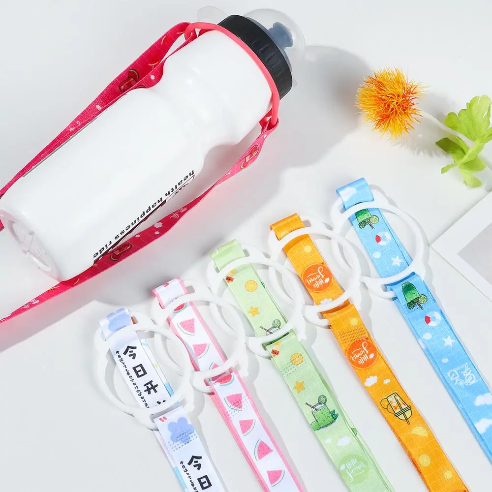 

1x Hanging Water Bottle Shoulder Strap Kettle Straps Cute Cartoon Kettle Accessories Comfort cups