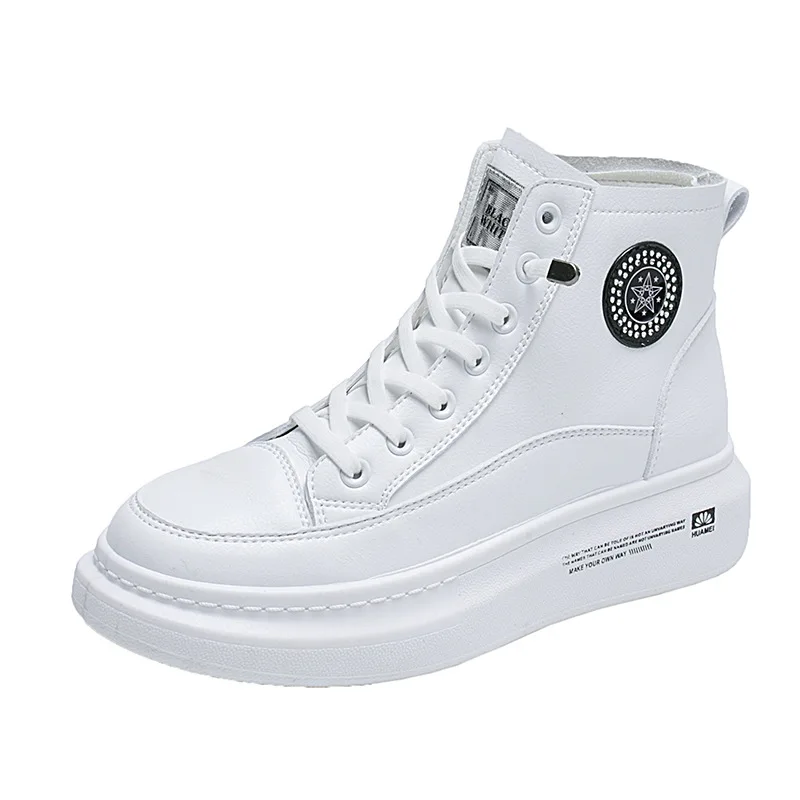 

Women's Casual Sneakers Winter Sneakers with Plush Fur Warm Women's Shoes Women's Shoes with Lacing High-top Shoes Women's Shoes