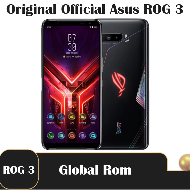 Смартфон Asus ROG 3 5G дюйма Snapdragon мобильный телефон Plus камера 64 мп NFC аккумулятор 865/865