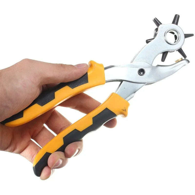 Вращающиеся плоскогубцы для перфорации кожаного ремня установки ручного