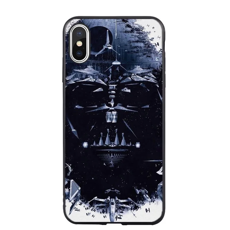 TPU Звездные войны BB8 штурмовик, Дарт Вейдер Мягкий силиконовый чехол для телефона чехол для iPhone 5 5S SE 6 6splus 7 8 Plus X XR XS MAX - Цвет: TPU